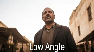 צילום בזווית נמוכה המדגים שימוש בטכניקת Low Angle בקולנוע
