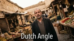 צילום בזווית הולנדית המדגים שימוש ב־Dutch Angle בקולנוע